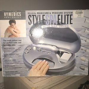 Deluxe manicure and pedicure spa system